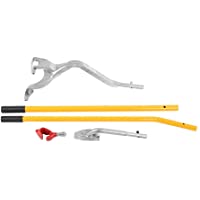 Herramienta para Cambiar Neumáticos- Desmontadora de Neumáticos para Coche y Camión (Amarillo)